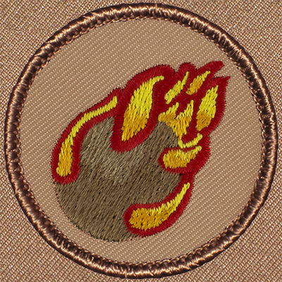Flaming Coconut Patrol Patch Ð Scout Patch