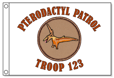 Pterodactyl Patrol Flag