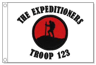 Retro Mountaineer Patrol Flag