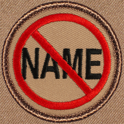 "No Name" Patrol Patch Ð Scout Patch