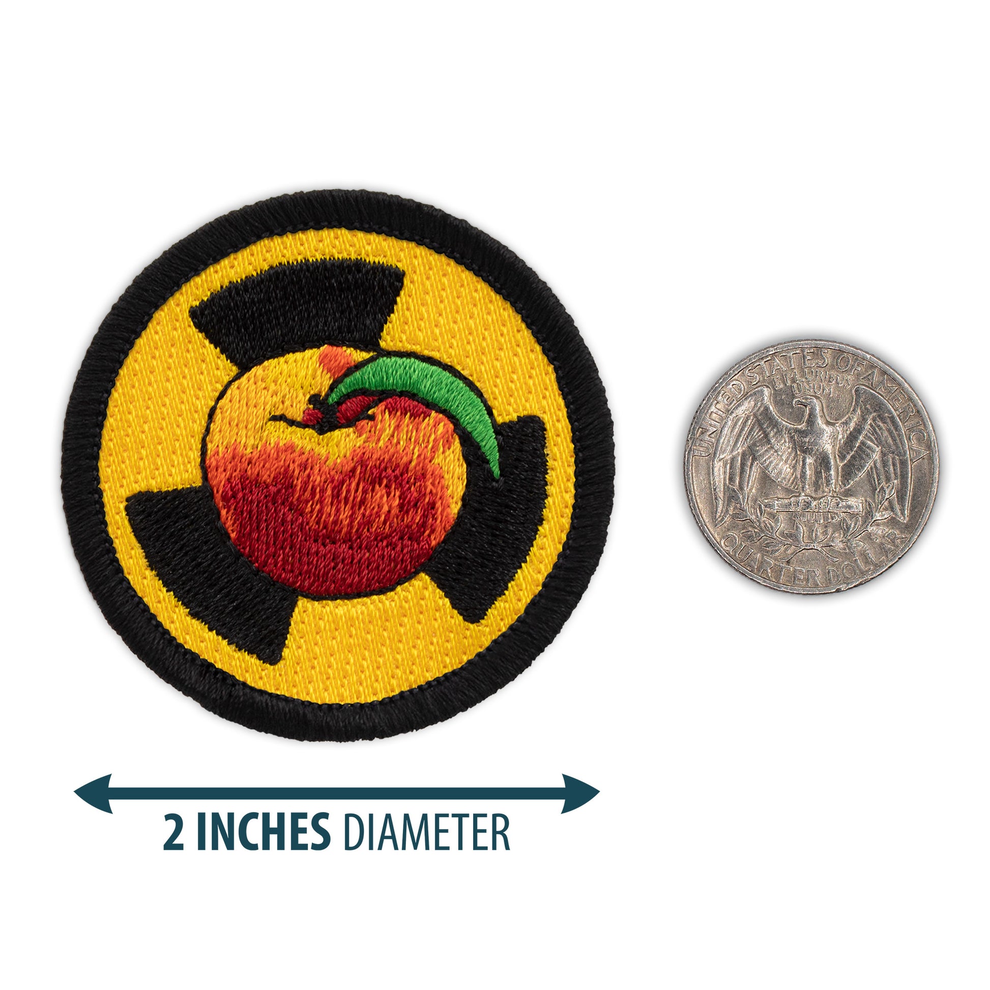 Nuclear nectarine 2” embroidered scout patrol patches