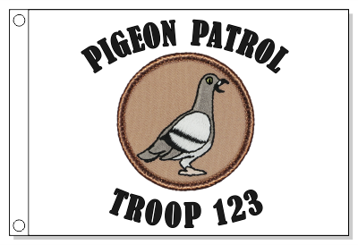 Pigeon Patrol Flag