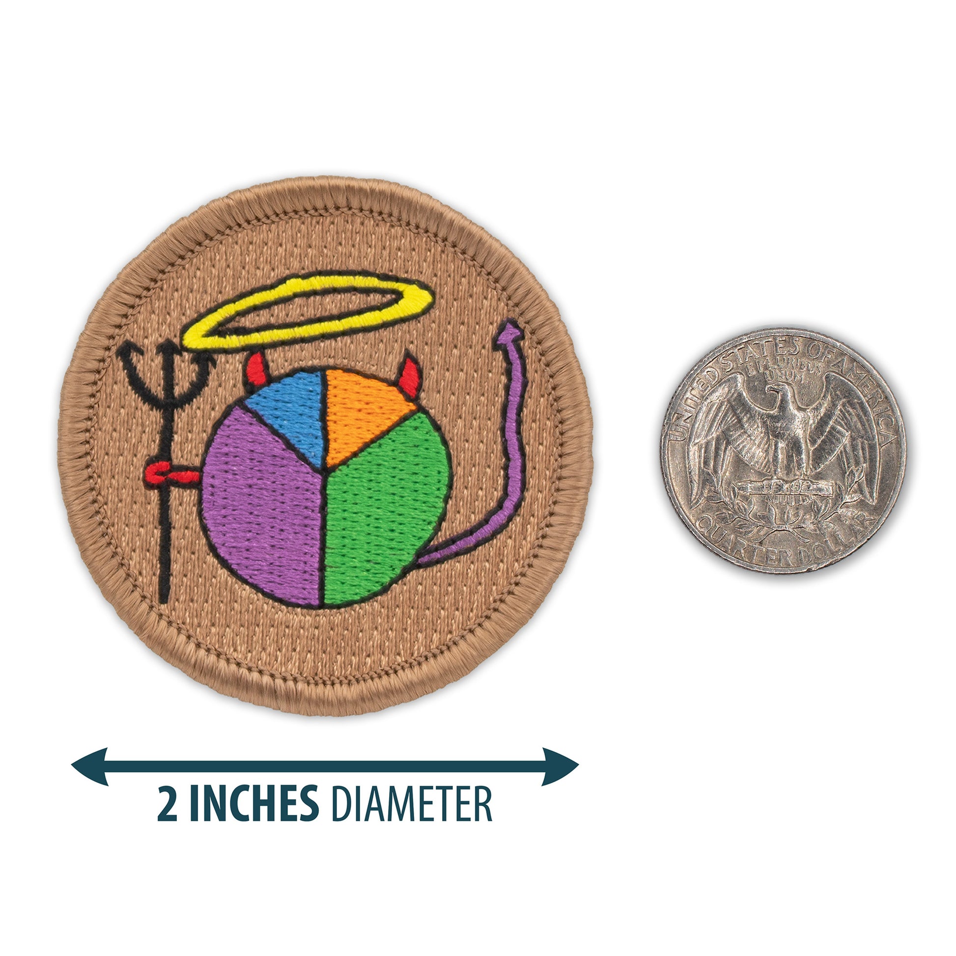 Peace Devil 2” embroidered scout patrol patches