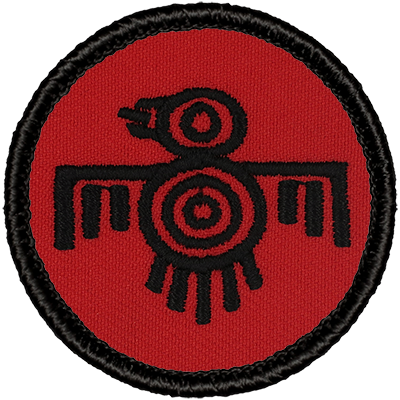 Retro ROC Thunderbird 2” embroidered scout patrol patches