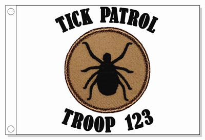 Tick Patrol Flag