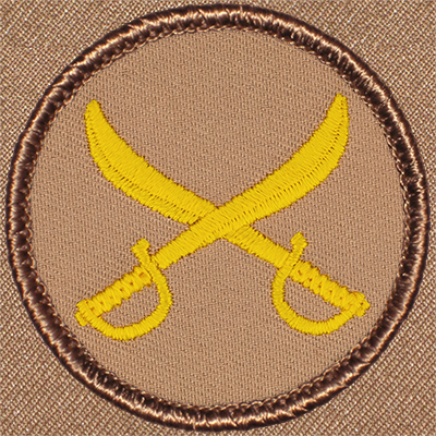 Crossed Sabers Patrol Patch Ð Scout Patch
