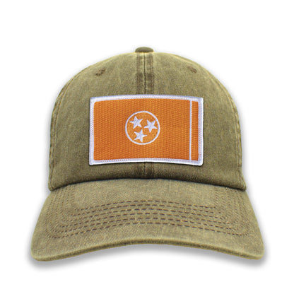 Orange Tennessee State Flag Ball Cap or Trucker Hat