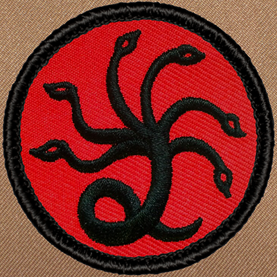 Retro Hydra Patrol Patch (#485R) - Sew-on Scout Patch