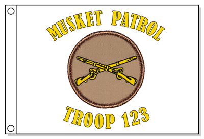 Crossed Muskets  Patrol Flag