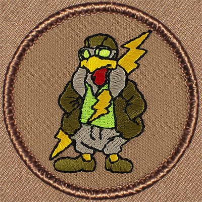 Chicken Aviator Patrol Patch Ð Scout Patch
