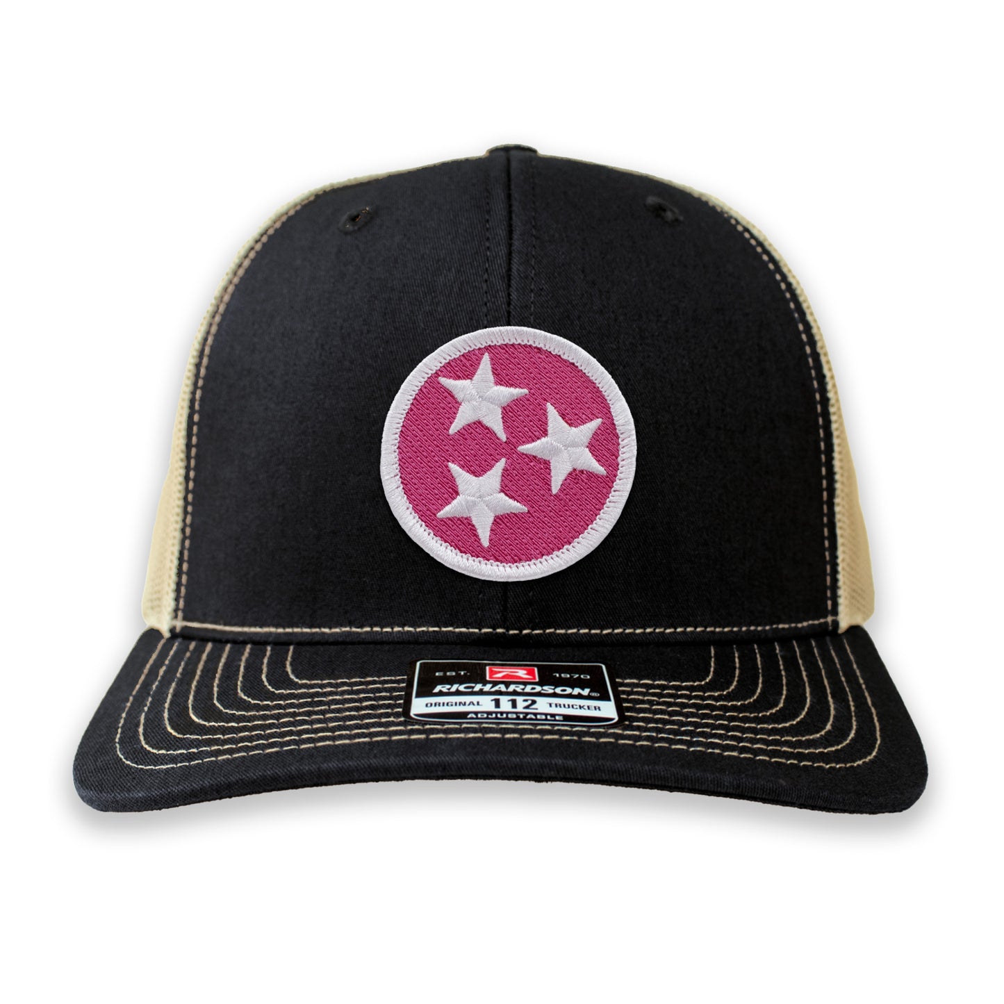 Pink & White Tennessee Tristar Ball Cap or Trucker Hat
