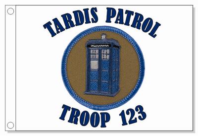 Tardis Patrol Flag