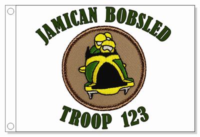 Jamaican Bobsled Patrol Flag