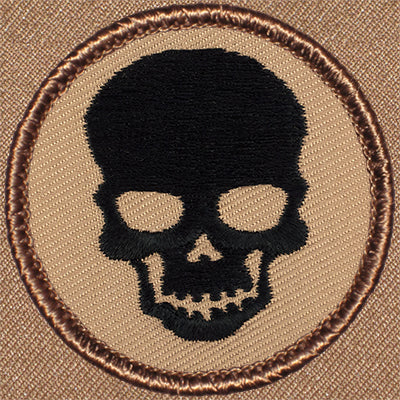Black Skull Patrol Patch Ð Scout Patch