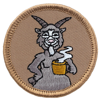 Old Goat With Coffee Mug Patrol Patch