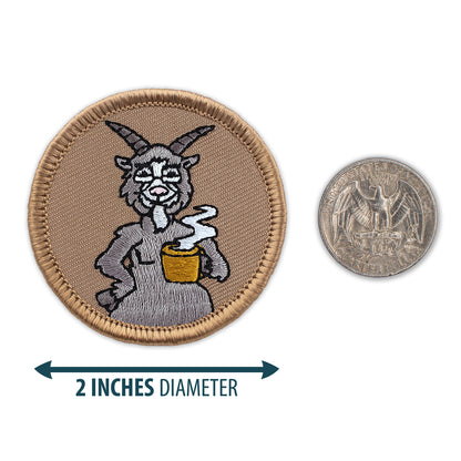 Old Goat With Coffee Mug Patrol Patch