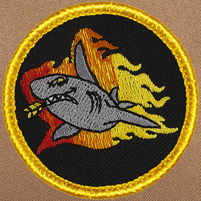 Flaming Shark Patrol Patch Ð Scout Patch