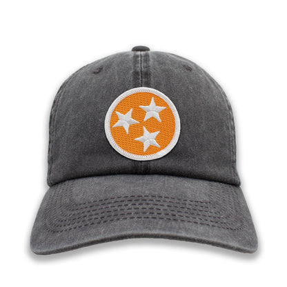 Orange & White Tennessee Tristar Ball Cap or Trucker Hat