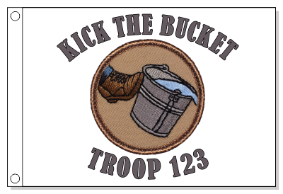 Kick The Bucket Patrol Flag