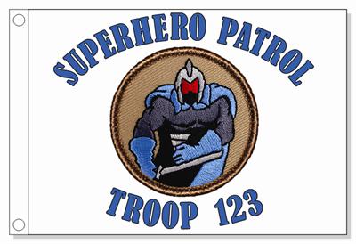 Superhero Patrol Flag