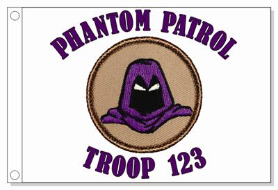 Purple Phantom Patrol Flag