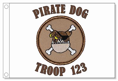 Pirate Dog Patrol Flag