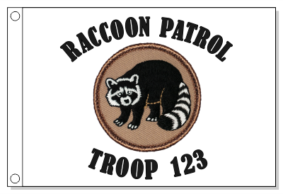 B+w Raccoon Patrol Flag