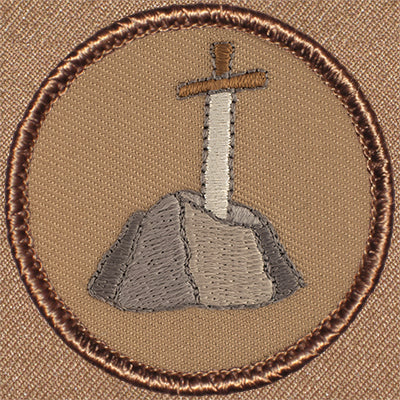 Sword In The Stone Patrol Patch Ð Scout Patch