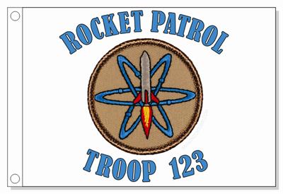 Atomic Rocket Patrol Flag