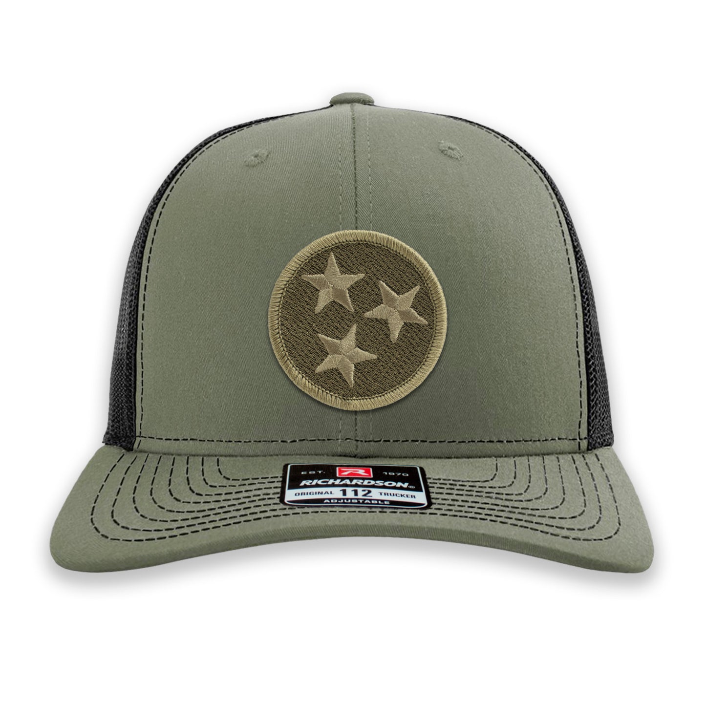 OD Green Subdued Tennessee Tristar Ball Cap or Trucker Hat