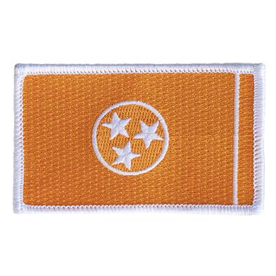 Orange Tennessee state flag embroidered patch