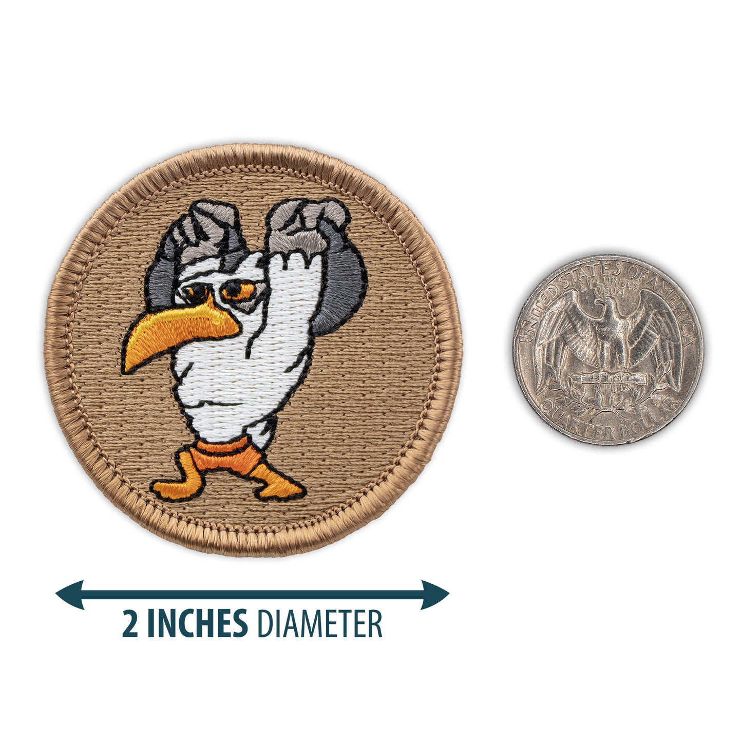Strong Seagulls 2” embroidered scout patrol patches