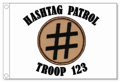 Hashtag  Patrol Flag