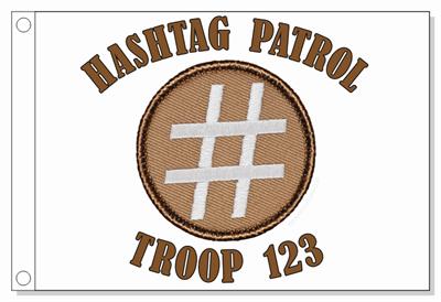 Hashtag  Patrol Flag