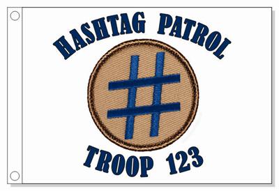 Hashtag  Patrol Flag