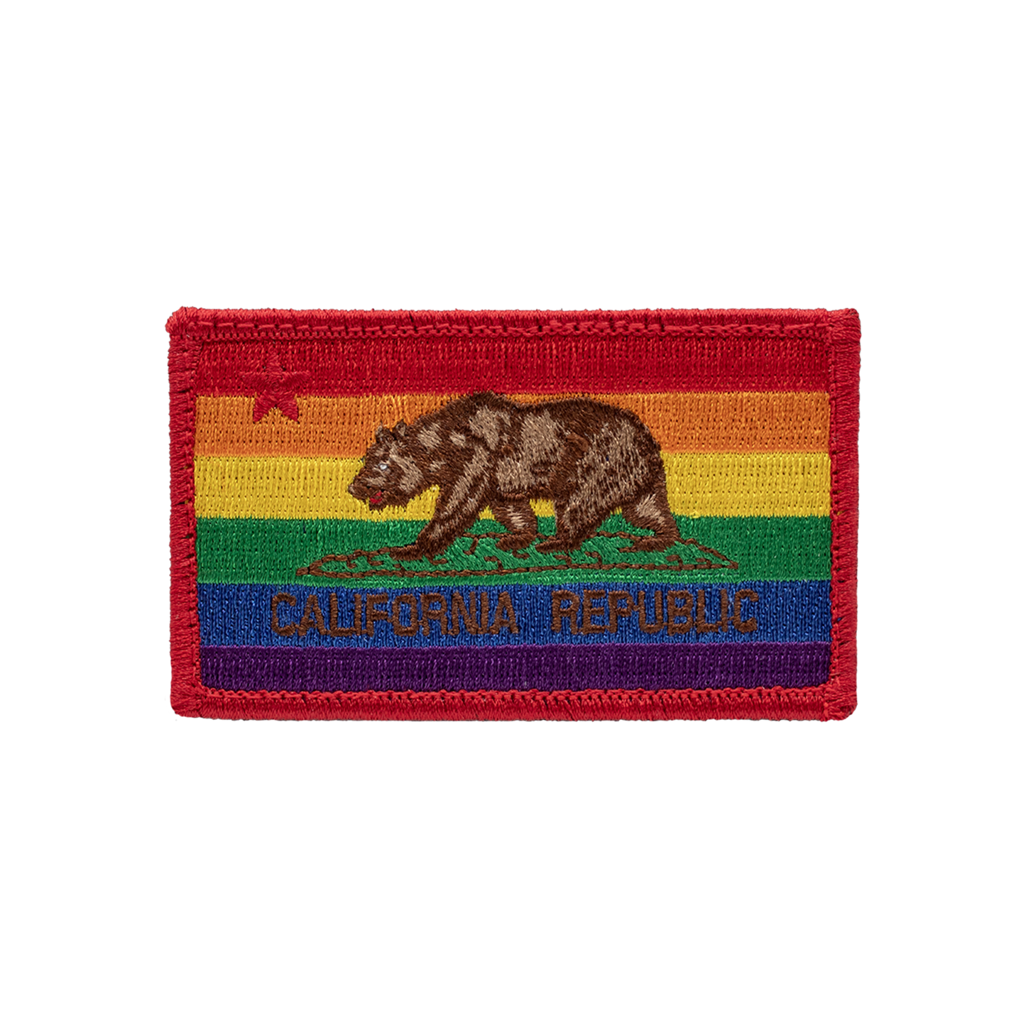 California Pride Flag Patch