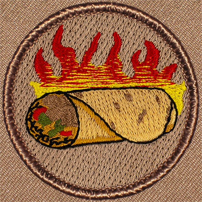Flaming Burrito Patrol Patch Ð Scout Patch