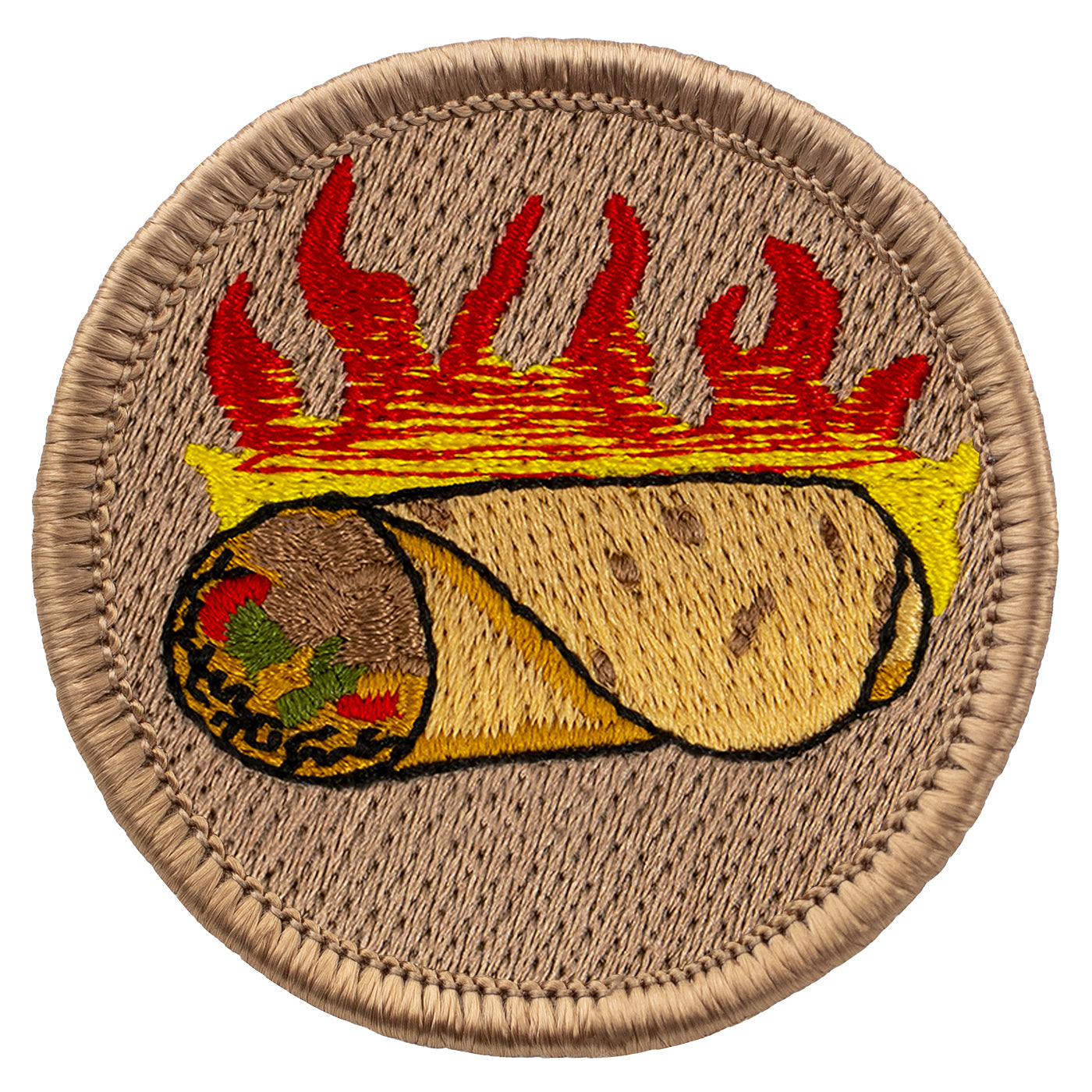 Flaming Burrito Patrol Patch
