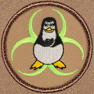 Biohazard Penguin Patch (#626) Ð Scout Patch