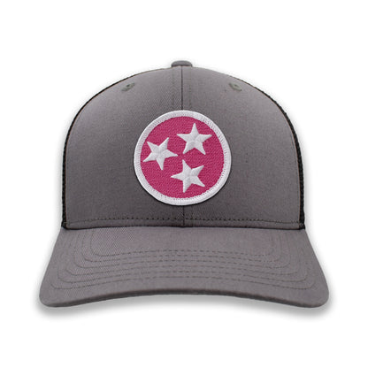 Pink & White Tennessee Tristar Ball Cap or Trucker Hat