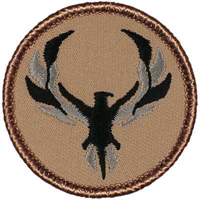 Gray Phoenix 2” embroidered scout patrol patches