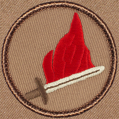 Flaming Sword Patrol Patch(#634) Ð Scout Patch