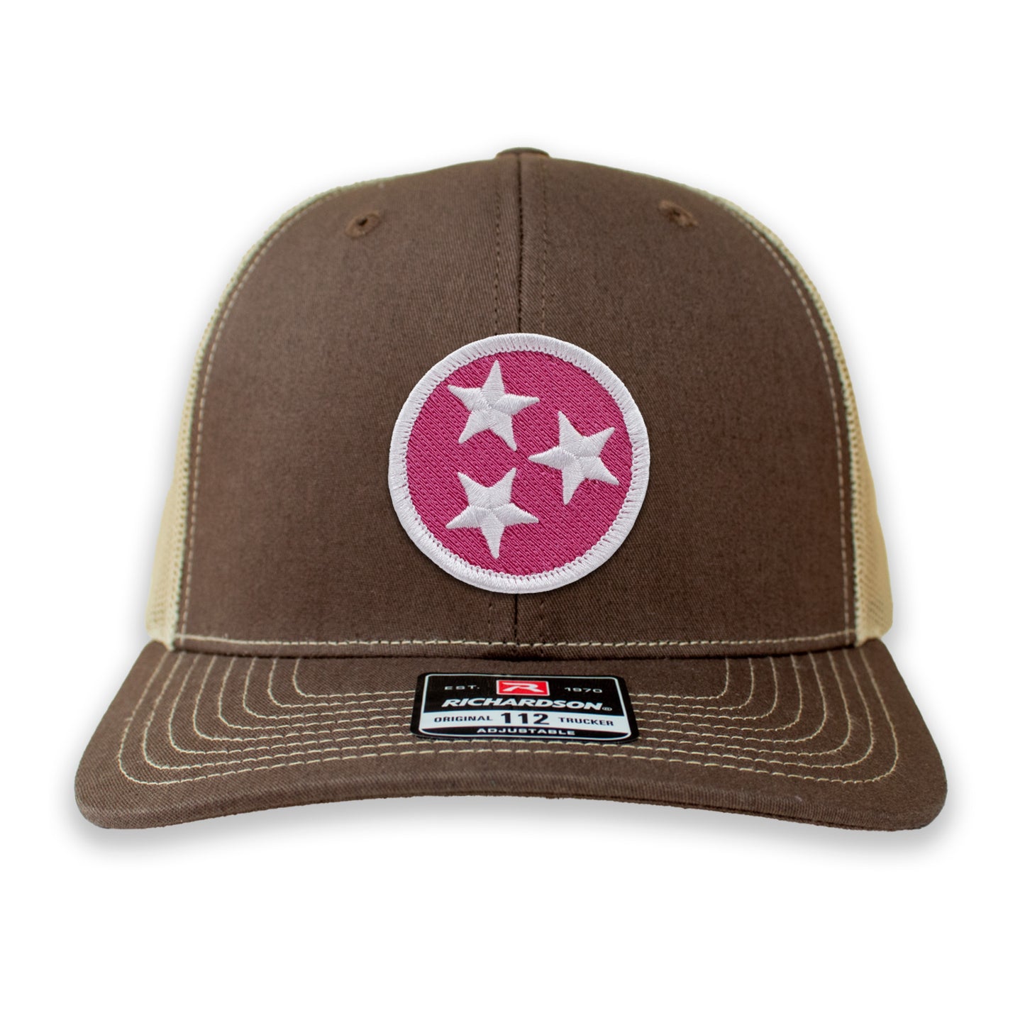 Pink & White Tennessee Tristar Ball Cap or Trucker Hat