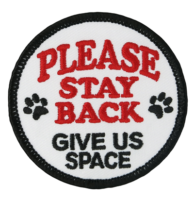 Please Stay Back Service Dog Patch