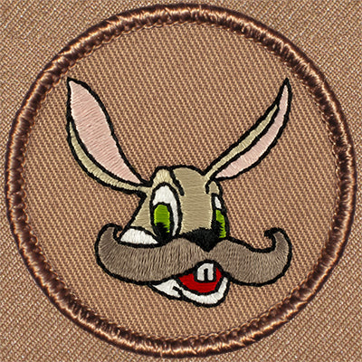 Mustache Bunny Patrol Patch Ð Scout Patch