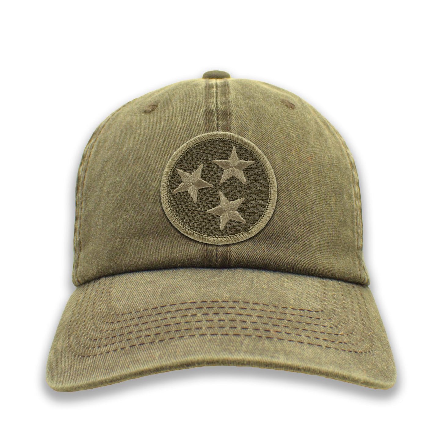 OD Green Subdued Tennessee Tristar Ball Cap or Trucker Hat