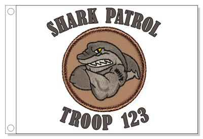 Muscle Shark Patrol Flag