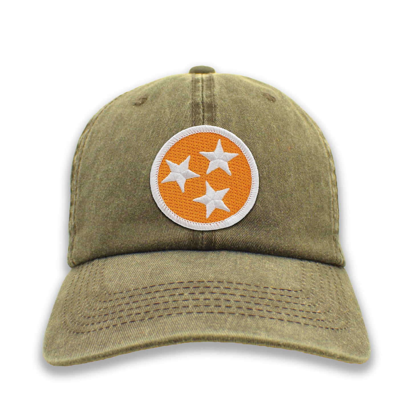 Orange & White Tennessee Tristar Ball Cap or Trucker Hat