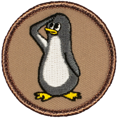 Saluting Penguin Patrol Patch Ð Scout Patch