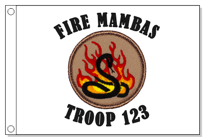 Flaming Mambas Patrol Flag